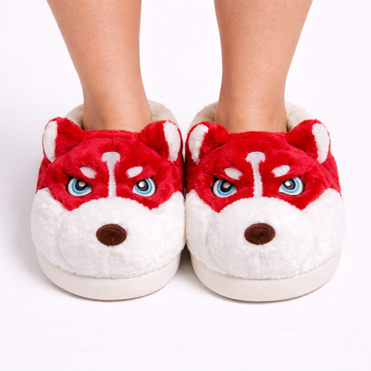 Evania - Cartoon Dog Fluffy Slippers