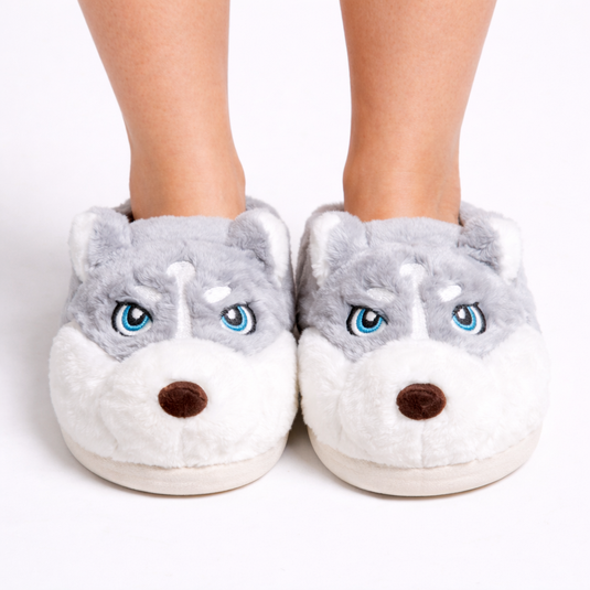 Evania - Cartoon Dog Fluffy Slippers